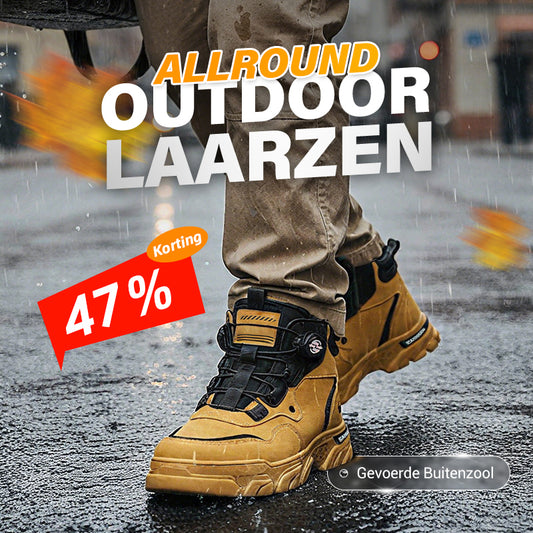 Heren outdoor werkschoenen met draaibare gesp (waterdicht, antislip, comfortabel en ademend)