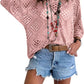 ⏰ 50% korting 🔥 Hot Sale - Dames top in bohemian stijl met beige haakwerk en V-hals