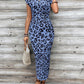 🥳2026 HOT SALE 50% OFF! 🥳💞50K+ VERKOCHT!🌸 Dames knoop bodycon jurk – luipaardprint, buik-verhullende knoop. Comfortabel & chic voor feestjes of date nights. Voel je prachtig. ✨🌹