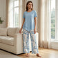 👚 NU 60% KORTING! 🔥 Casual set bestaande uit een tuniek met ronde hals en meerdere lagen, gecombineerd met een wijde broek – zwierig model, zachte stof en perfect voor elke dag 🌸