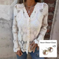 🌞Fris De Lente In Met 50% Korting!🌸 Langarm Top met V-hals van Kant voor Vrouwen