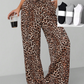 🔥Korting 50% Dames Luipaardprint Wijde Broek Comfortabel Slank Passend