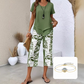 👚 NU 60% KORTING! 🔥 Casual set bestaande uit een tuniek met ronde hals en meerdere lagen, gecombineerd met een wijde broek – zwierig model, zachte stof en perfect voor elke dag 🌸