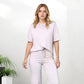 ✨Trending nu ✨Dames chique top- en bijpassende broek 2-delige outfit