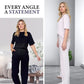 ✨Trending nu ✨Dames chique top- en bijpassende broek 2-delige outfit