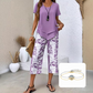 👚 NU 60% KORTING! 🔥 Casual set bestaande uit een tuniek met ronde hals en meerdere lagen, gecombineerd met een wijde broek – zwierig model, zachte stof en perfect voor elke dag 🌸