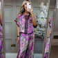 ✨Damesgedrukte top- en breedbeenbroek 2-delige set