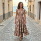 🔥Nieuwe Dames Maxi-jurk met Bloemenprint 🌸 Elegant & Comfortabel