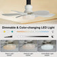 💸❄️ LAATSTE DAG 50% KORTING! Waarom een dure airco kopen? Deze 40W plafondventilator met LED-licht blaast je kamer koel, is stiller dan je ademhaling, en je bedient 'm vanaf de bank. Zelfs je energierekening wordt er blij van!
