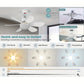 💸❄️ LAATSTE DAG 50% KORTING! Waarom een dure airco kopen? Deze 40W plafondventilator met LED-licht blaast je kamer koel, is stiller dan je ademhaling, en je bedient 'm vanaf de bank. Zelfs je energierekening wordt er blij van!