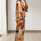 💕💕💕Elegante tweedelige set met aquarel bloemenprint voor dames in grote maten