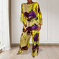 💕💕💕Elegante tweedelige set met aquarel bloemenprint voor dames in grote maten
