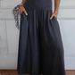 💥50% korting voor beperkte tijd💥Dames Trendy Hoge Taille Wijde Been Jeans met Zakken