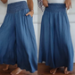 💥50% korting voor beperkte tijd💥Dames Trendy Hoge Taille Wijde Been Jeans met Zakken