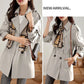 🌷Uitverkoop 49% korting🍀Afslankende Halflange Trenchcoat met Revers voor Vrouwen