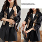 🌷Uitverkoop 49% korting🍀Afslankende Halflange Trenchcoat met Revers voor Vrouwen