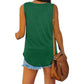 Allesomvattend V-Hals Effen Kleur Tanktop