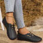 Dames Platte Schoenen van Zacht Synthetisch Leer