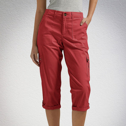 Hot Sale 🔥Vrouwen High Elasticity Multi-pocket Casual Shorts