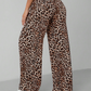 🔥Korting 50% Dames Luipaardprint Wijde Broek Comfortabel Slank Passend