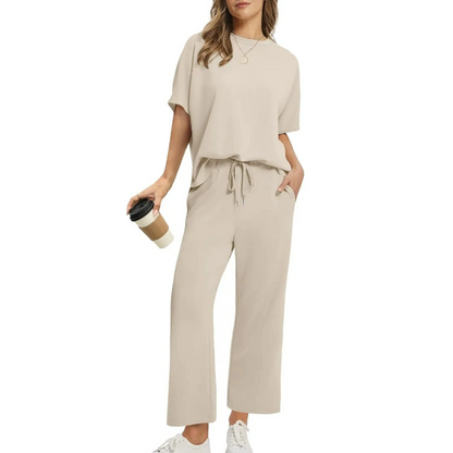 🌸Nieuwe collectie 49% KORTING 💖 Set van zachte, casual top en broek voor dames