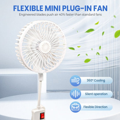 🎉Tijdelijke Korting!🌬️✨ Persoonlijke Ventilator met Aromatherapie 🌸| Flexibele Slang | Verwijderbare Bladen | Compact & Stil🎁