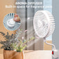🎉Tijdelijke Korting!🌬️✨ Persoonlijke Ventilator met Aromatherapie 🌸| Flexibele Slang | Verwijderbare Bladen | Compact & Stil🎁