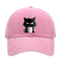 🔥Uitverkoop 50% Korting✨Schattige zwarte kat vintage baseballpet🧢🐾