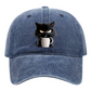 🔥Uitverkoop 50% Korting✨Schattige zwarte kat vintage baseballpet🧢🐾