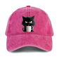 🔥Uitverkoop 50% Korting✨Schattige zwarte kat vintage baseballpet🧢🐾