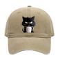 🔥Uitverkoop 50% Korting✨Schattige zwarte kat vintage baseballpet🧢🐾