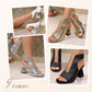 ⏳ Tijdelijk 47% korting⏰ Elegante damessandalen met peeptoe-hak👡
