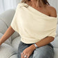 🎁2026 Nieuw binnen 50% KORTING💥Dames Asymmetrische Off-Shoulder Vleermuismouw Top