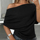 🎁2026 Nieuw binnen 50% KORTING💥Dames Asymmetrische Off-Shoulder Vleermuismouw Top