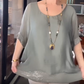 ⏳Tijdelijke aanbieding: 50% korting⏰Casual dames-top met ronde hals👚✨