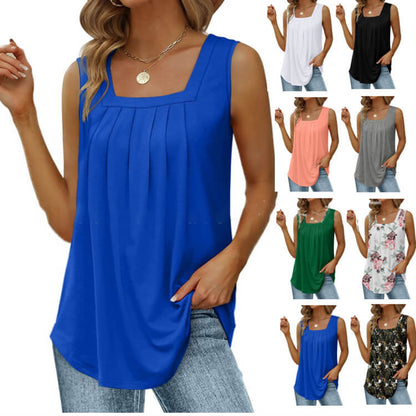 ✨✨ Leuke dames tanktops – Losvallend, casual, zomerse U-hals, mouwloos en heerlijk zacht 👚