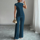 ⏰Elegante coltrui top & wijde pijp broek 2-delige set
