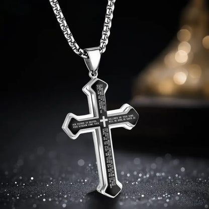 📢📢 50% KORTING!! ⏰ Heren Onze Vader Kruis Ketting