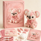Roze doe-het-zelf vilt patchworkset