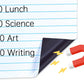 Magnetisch droog uitwisbaar gelinieerd whiteboard